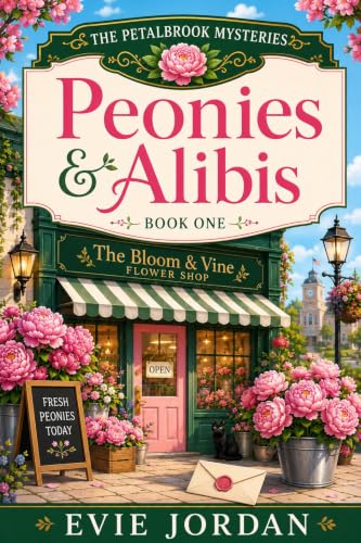 Peonies & Alibis (The Petalbrook Mysteries Book 1)